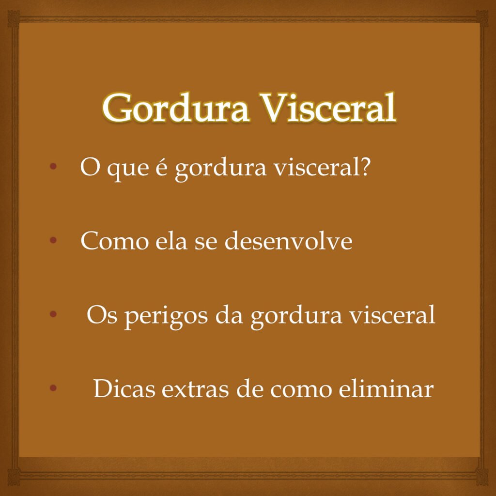 O que é gordura visceral? Como ela se desenvolve Os perigos da gordura visceral Dicas extras de como eliminar
